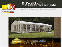 Tablet Screenshot of bayard-evenementiel.com